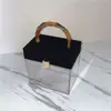 Caixa de Presente para Mãos em Acrílico Transparente Atacado Caixa de Presente para Mãos de Bambu Caixa de Embalagem de Presente de Aniversário Tanabata de Alta Qualidade