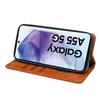 Adecuado para Samsung A36 Funda de Cuero para Teléfono Móvil Samsunga55 5g Tapa Flip de Piel de Becerro A16 Funda Protectora Magnética para Teléfono Móvil