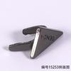 Hebilla Decorativa Larga de 12 mm Triangular Flor para Zapato Hebilla de Aguja Accesorios para Ropa y Equipaje Accesorios Etiqueta de Pie Color Bronce