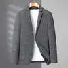 Chaqueta de traje para hombre talla extragrande primavera y otoño negocios talla grande tipo holgado para hombre gordo traje para gordo top casual