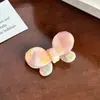 Estilo Coreano Estilo Lindo Pinza para el Cabello de Mariposa de Ácido Acético Pinza de Pato Diseño de Nicho Elegante Pinza Lateral para Flequillo con Diamantes