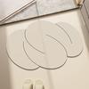 Felpudo de diatomeas para baño, resistente a la suciedad, antideslizante, estilo nórdico, absorbente