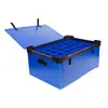 Suministro Directo de Fábrica de Caja de Plástico Plegable con Tapa, Nueva Caja de Plástico Plegable Repetible Reciclable Ecológica Personalización