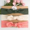 Nova tri-piece europeu e americano best-seller headband headband infantil liso impresso arco orelhas de coelho cocar