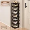 Zapatero Sencillo Multicapa para el Hogar, Puerta de Entrada, Pasillo, Zapatero Pequeño Estrecho, Dormitorio, Estante de Almacenamiento para Habitación de Alquiler