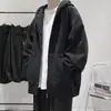 Coleção nova de primavera e outono transfronteiriça: moletom com zíper, gola alta, cor sólida, patchwork, estilo raglã - uma peça de outer wear esportiva casual, moderna, minimalista e fashion