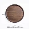 Bandeja de Madera de Nogal, Bandeja de Bambú Color Nogal, Bandeja para Ceremonia del Té, Bandeja de Bambú para Té, Bandeja para Frutas y Pan, Mayoreo