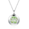 Collar Colgante Difusor de Aceites Esenciales de Aromaterapia Redondo Temu Acero de Titanio Transfronterizo Amazon Collar Hueco para la Vida Joyería