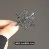 Pinza para el pelo de copo de nieve con diamantes brillantes para otoño e invierno, pinza lateral para flequillo de niña, pinza pequeña, accesorio para el pelo de cabeza, pinza de pico de pato, accesorios para el pelo