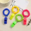 Pulsera de Resorte con Silbato de Plástico de Colores, Pulsera Retráctil con Silbato Anti-Pérdida, Pulsera para Entrenador Deportivo al por Mayor