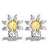 Zhen Rong desea a AliExpress Europa y Estados Unidos nuevos pendientes creativos de girasol girasol sintéticos Aobao ópalo joyería para orejas
