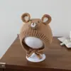Bonito Sombrero con Protección Auditiva para Bebé Unisex, Gorro de Punto Adorable con Orejas de Oso Estilo Coreano, Sombrero Infantil Cálido a Prueba de Viento para Otoño e Invierno