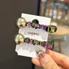 Nuevo Exquisito Pinza para el Cabello de Pato con Cristal Morado, Elegante Pinza para Flequillo Completamente Tachonada de Diamantes, Pasador Lateral para Mujeres