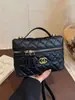 Bolso de Mano para Mujer de Comercio Exterior 2026, Bolso Pequeño Tipo Caja Acolchado Estilo Chanel, Bolso Cuadrado Pequeño Versátil de Moda para Hombro y Cruzado, Moderno
