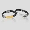 Venta al por mayor de fabricante Exportación Transfronteriza Venta Caliente Joyería de Mano Personalizada DIY Moda para Hombre Punk Hip-Hop Pulsera de Acero Inoxidable