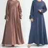 Vestido de manga larga, color liso, manga ancha, talla grande 2025Loriya LR938