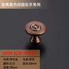 Tirador Wenzhou de bronce con un solo orificio para armario de estilo europeo, tirador moderno para puerta de armario, tirador pequeño dorado y negro.