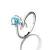 Explosiones Europeas y Americanas Anillo de Espuma de Sirena Joyería de Mano Temperamento de Mujer Versátil Simple Personalidad Anillo Abierto de Cola de Pez