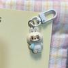 [XZ] Coche de Dibujos Animados Tela Tela Llavero Colgante Lindo Corazón de Niña Accesorios Colgantes para Mochila Regalo para Novia