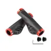 Guidão de Bicicleta Mountain Bike Estilo Novo com Manoplas de Travamento Dupla Face em Liga de Alumínio, Guidão de Bicicleta de Engrenagem Fixa com Manoplas de Borracha