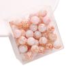 Cuentas de Porcelana Rota Imitación Cristal 10mm Tinte al Agua Hilo de Mano Cuentas Sueltas Pulsera de Cuentas Hecha a Mano DIY Accesorios de Joyería