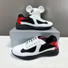 Sapatos Casuais de Couro Genuíno para Casal Marca P Modelo Novo 2026 Sapatos Respiráveis com Combinação de Malha e Couro Patente, Sapatos Masculinos Casuais Resistentes ao Desgaste