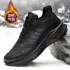 Zapatos de Algodón Gruesos con Forro de Terciopelo para Hombre, Nuevos de Invierno, Zapatos Cómodos para Caminar de Personas Mayores, Zapatos Casuales para Papá de Edad Media y Mayores