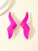 Pendientes Europeos y Americanos Transfronterizos Más Vendidos Pendientes Grandes Retorcidos con Pintura Brillante Estilo Ins Japonés y Coreano Moda Simple Pendientes Distintivos para Mujer
