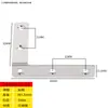 Código de Esquina de Acero Inoxidable Ángulo de Hierro/Soporte para Placa de Estante Soporte en Forma de L Conector Triángulo Pieza de Hierro Soporte de Código de Esquina de Ángulo Recto de 90 Grados