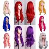 Peruca Jifu Cosplay Colorida Exportação Peruca Cos Longa Cacheada Peruca Anime Mais Vendida Fornecimento Direto do Fabricante Peruca