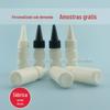 Frasco de 10ml com ombro reto, tampa tipo bico para água de cabelo elétrica, plástico PE, para água pura, loção, óleo essencial, frasco vazio para sub-embalagem, pode ser apertado