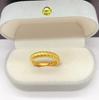 Anillo de escala de dragón de arena dorada de Vietnam latón chapado en oro anillo abierto antiguo transmisión en vivo nuevo anillo de pareja para hombre y mujer venta al por mayor