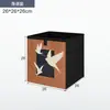 Gabinete de Celosía de Madera Maciza, Estantería Kalek Estilo Antiguo, Estante de Almacenamiento de Pie, Estantería y Gabinete de Almacenamiento de Ocho Compartimentos Integrados para Jardín de Infancia