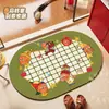 Alfombra de Baño con Patrón de Estrellas, Alfombra Antideslizante para Entrada de Baño y WC, Alfombrilla Suave Absorbente de Tierra de Diatomeas Antideslizante