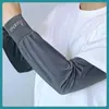 Mangas de Hielo para Hombre Mangas Protectoras del Sol Mangas Sueltas de Seda de Hielo Talla Grande con Guantes Mangas para Brazos de Verano para Montar Pescar Trabajar