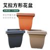 Universal New Ella Series Square Basin Quadrado Grande Extra Grande Espessado Woody Vegetal Bonsai Vaso de Flores com Bandeja Correspondente