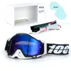 Set de Casco de Motocicleta Clásico en Stock, Gafas Todoterreno, Gafas de Exterior a Prueba de Viento, Gafas de Esquí UV, Gafas de Montar