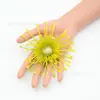 Flores Artificiales Plástico Aguja-Aguja Crisantemo Transfronterizo Más Vendido Caja de Flores Corona de Navidad Arreglo Floral Sombrero de Doctor Decoración DIY Crisantemo Pinza de Cangrejo