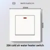 Panel de interruptor de luz de plástico blanco estilo británico de Hong Kong y Macao, enchufe de 13A con carga USB y carga rápida tipo C, panel de interruptor de luz estándar UK/US