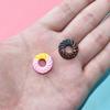 Acessórios de resina diy rosquinha acessórios de brincar de comidinha casa de bonecas tiro adereços de comidinha mini enfeites-H2