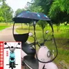 Toldo para Vehículo Eléctrico, Toldo Nuevo para Bicicleta, Parabrisas para Coche de Batería de Motocicleta, Paraguas para Coche con Protección Solar y contra la Lluvia