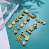 Cabaça Antiga Dourada com Zircônia, Balde de Ouro, Pingente de Liga Metálica, Artesanal DIY, Joia, Pulseira, Brincos, Joia, Pingente Pequeno