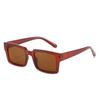 Lentes de Sol Cuadrados, Lentes Cuadrados Negros Versátiles, Lentes de Sol de Estilo Coreano Simples y Claros para Mujer