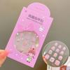 Juego de pegatinas para uñas infantiles, diseño de princesas, extraíbles, rígidas, para decoración de uñas, regalo de dibujos animados