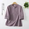 Nuevos Tops de Algodón Puro Estilo Verano 2026 para Mujer, Diseño Simple y Versátil, Camisas de Color Sólido Holgadas y Adelgazantes