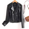 Ropa de mujer de estilo europeo y americano transfronteriza, nueva colección de otoño 2026: cuello solapa, abrigo de piel de oveja con cinturón, chaqueta talla grande