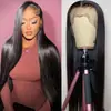Peruca de renda frontal para moda europeia e americana transfronteiriça da Amazon, cor piano, cabelo longo e liso, peruca de renda frontal, cobertura total da cabeça