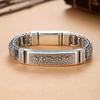 Passepartout cilindro giratorio de mantra de seis caracteres pulsera para hombre retro vieja alta sensación de personalidad temperamento pulsera al por mayor