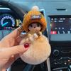 Llavero de Muñeca Suave Linda Hdsp Sombrero de Lana Peluche Colgante de Bolsa de Joyería Moda Llavero de Llave de Coche Regalo