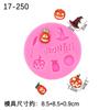 Molde de Silicona Flip Sugar Serie Halloween Calabaza Fantasma Cráneo Chocolate Pastel Forma Decoración Molde de Silicona